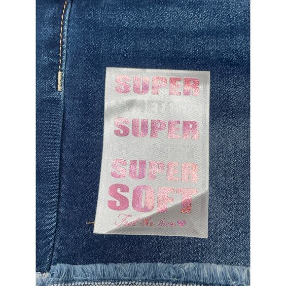 NWT Hippie Girl Regular Midi Rise Denim Shorts Super Stretch Size 14 Set Of 3 - Picture 3 of 6